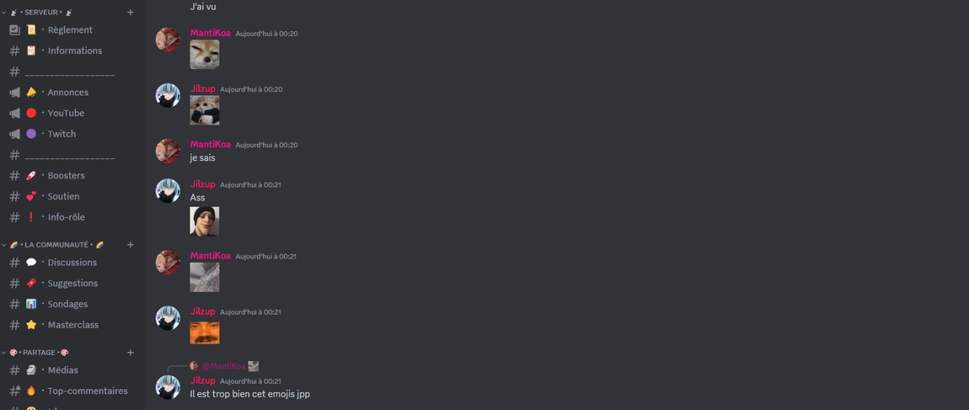 Rejoins le discord de jilzup